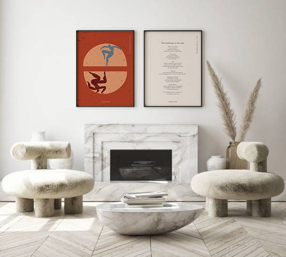 Living room wall art gallery by 11 Modern Muses