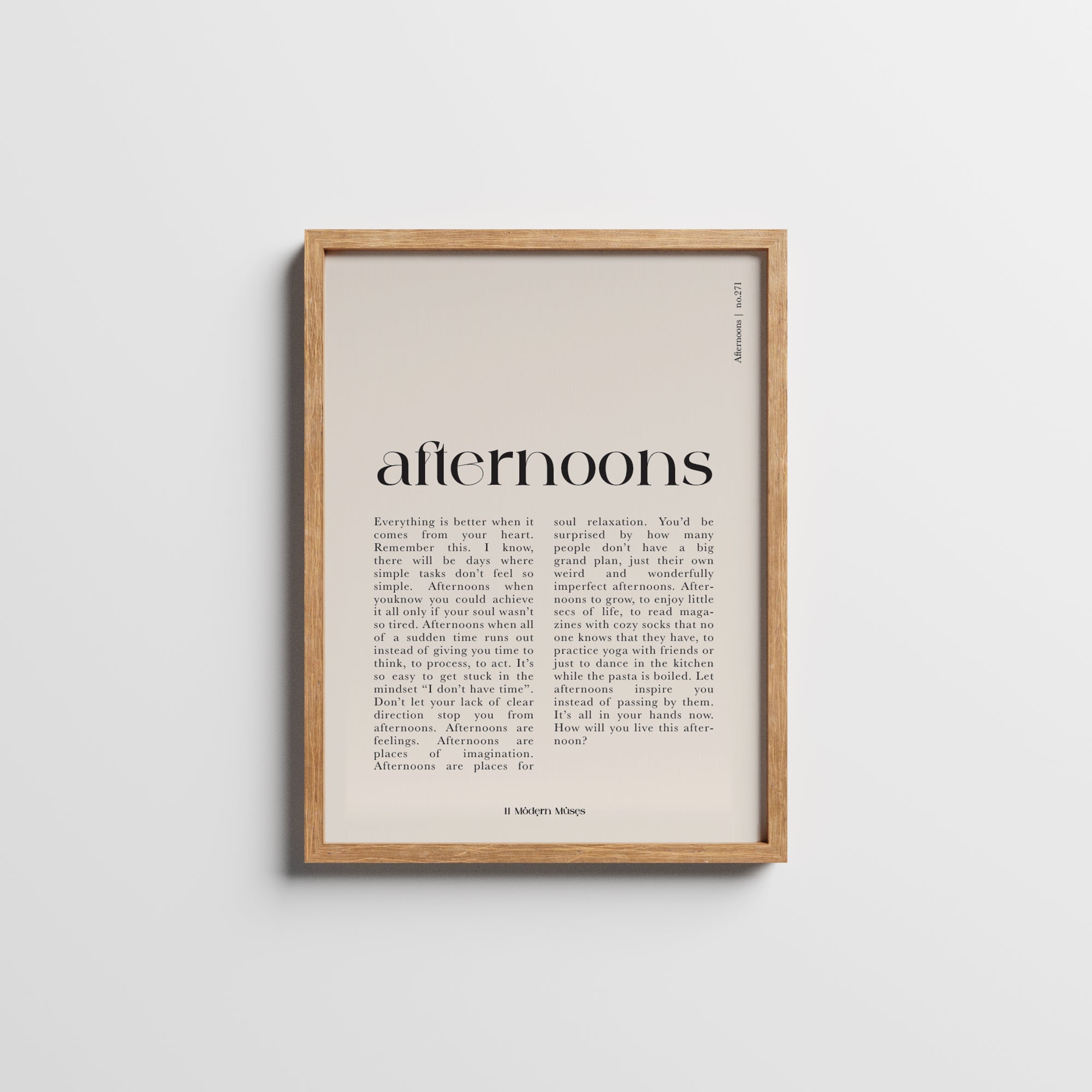 Afternoons | no. 273