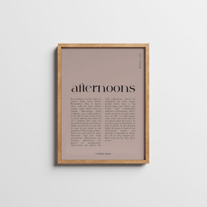 Afternoons | no. 273