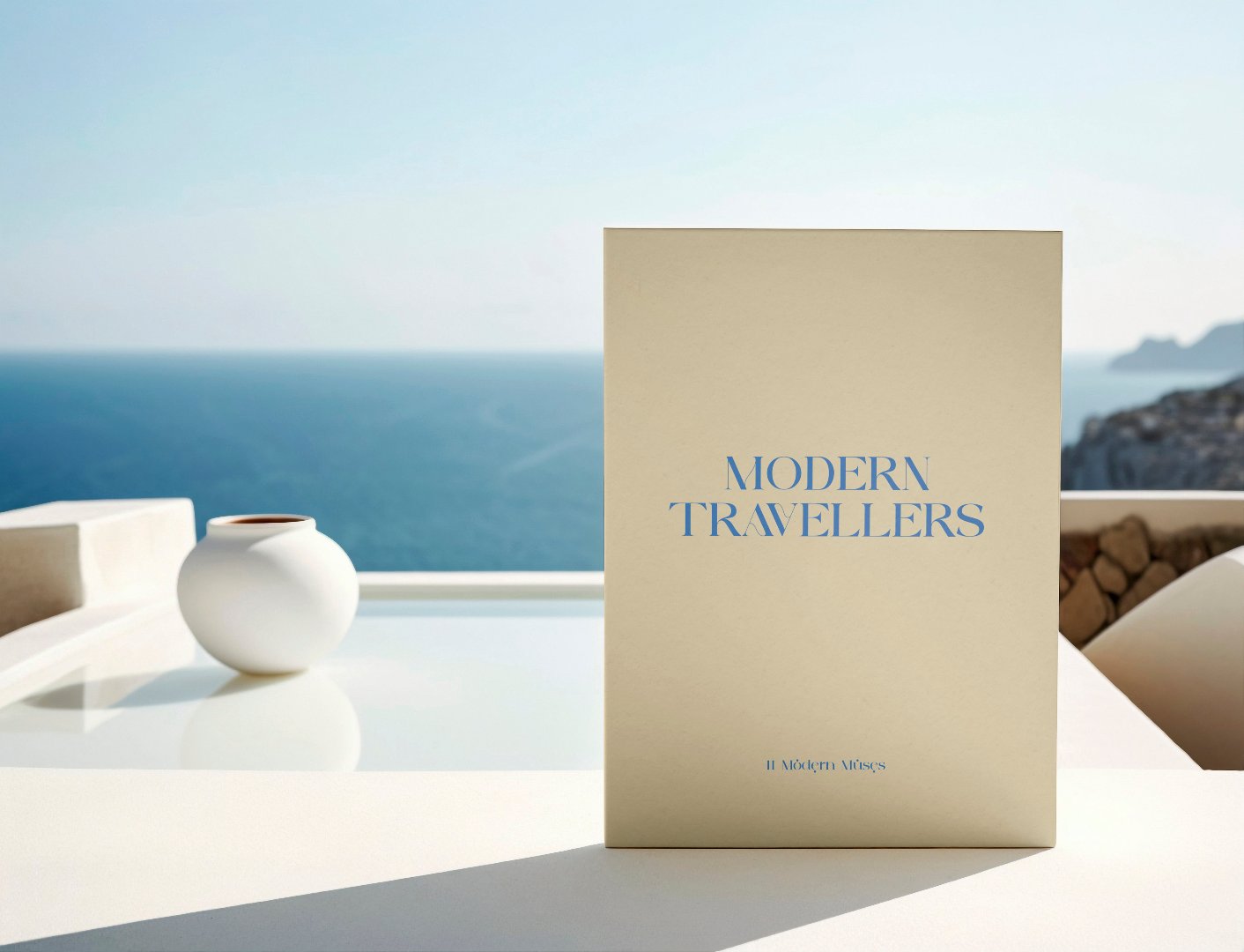 Open pages of the Travel Book showcasing blank pages for writing travel experiences