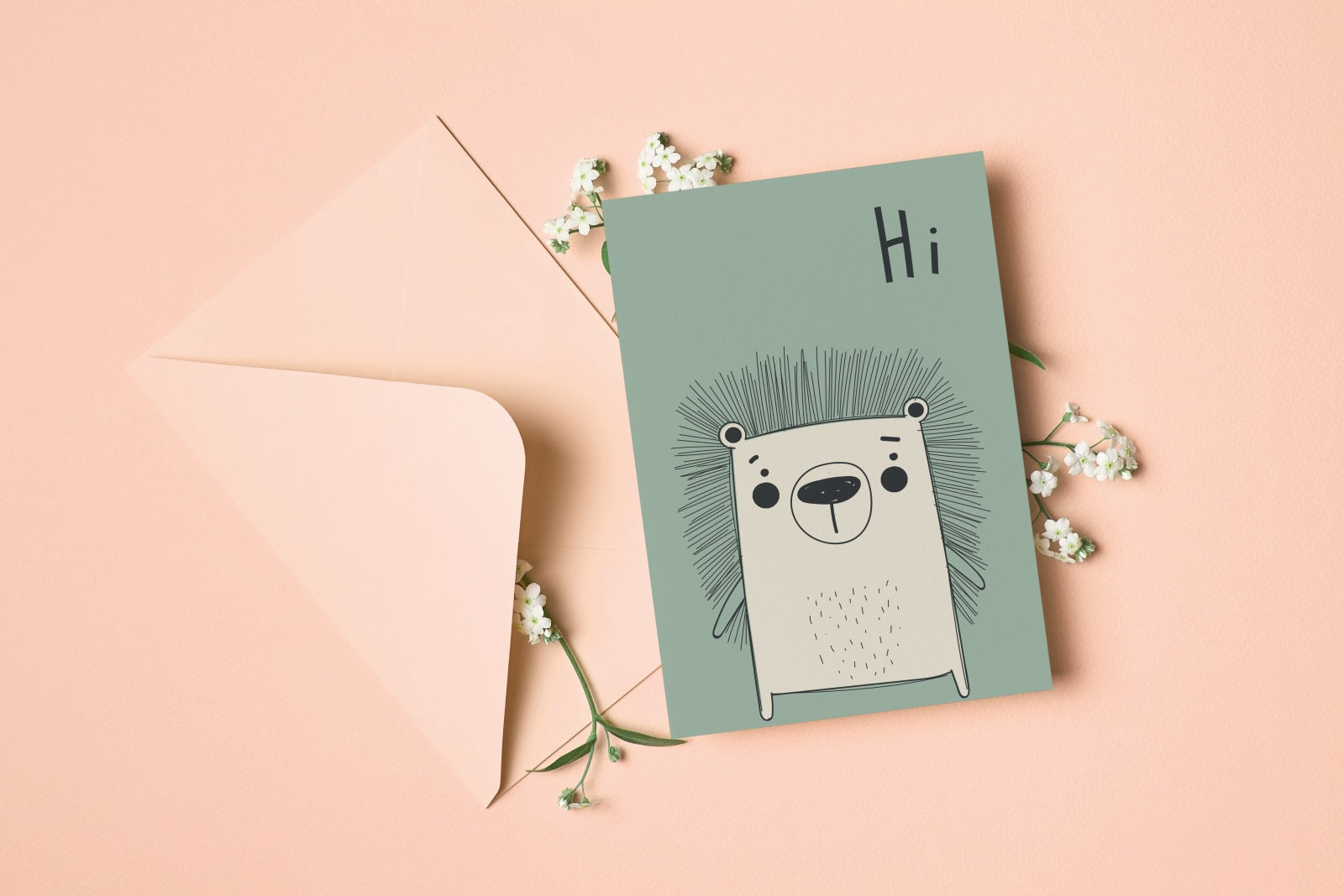 Hi, Hedgehog | Nursery Card
