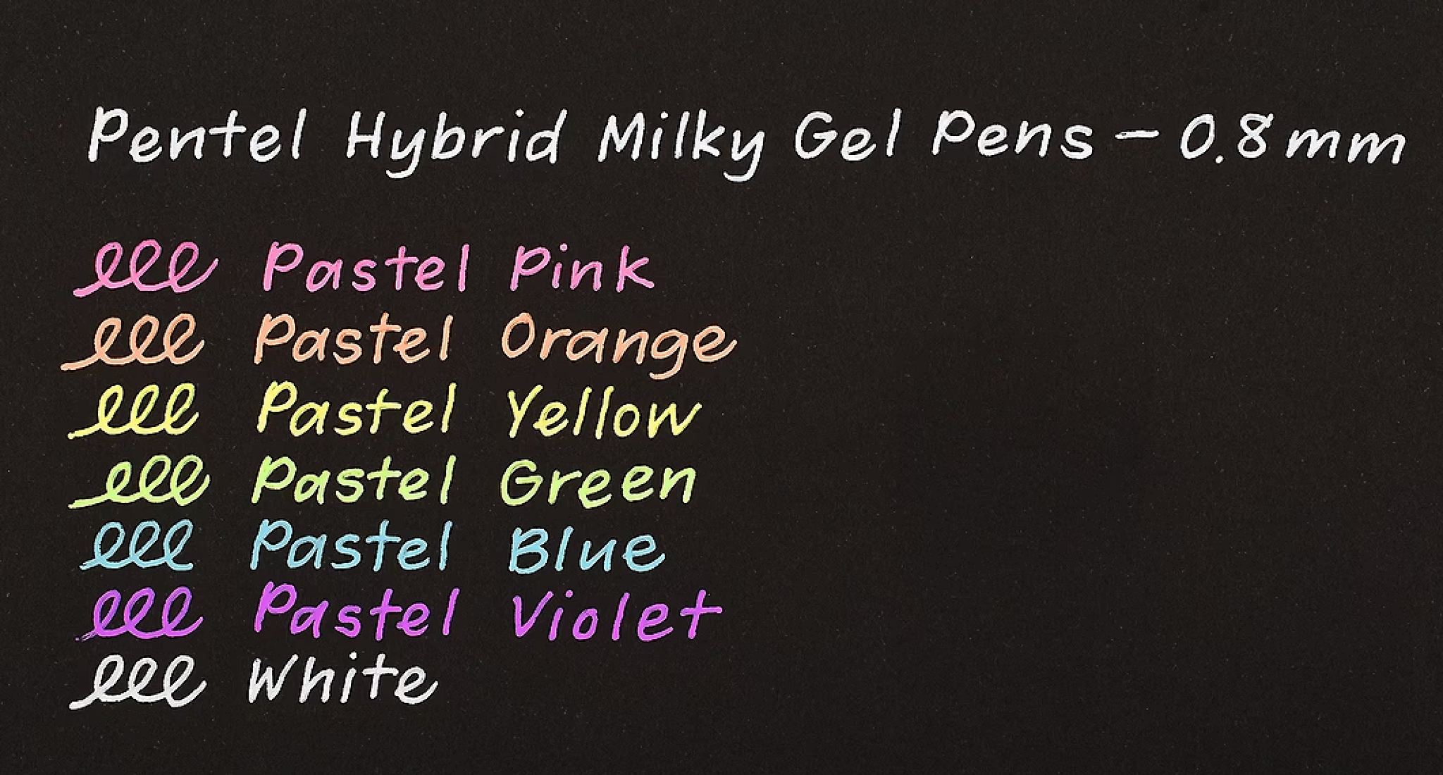 Pentel Hybrid Milky Gel Pen 0.8mm