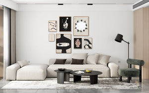 Wall Gallery in a Living Room by 11 Modern Muses