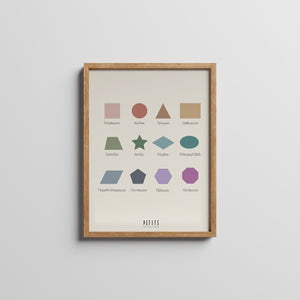 Educational artprints | Shapes