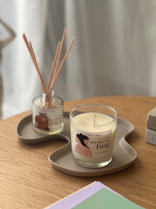 Unexpected hug candle and seek the writer diffusers writing ritual in the 11+1 modern month daily planner